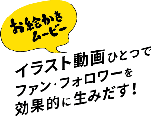 お絵かきムービー！イラスト動画ひとつでファン・フォロワーを効果的に生みだす！